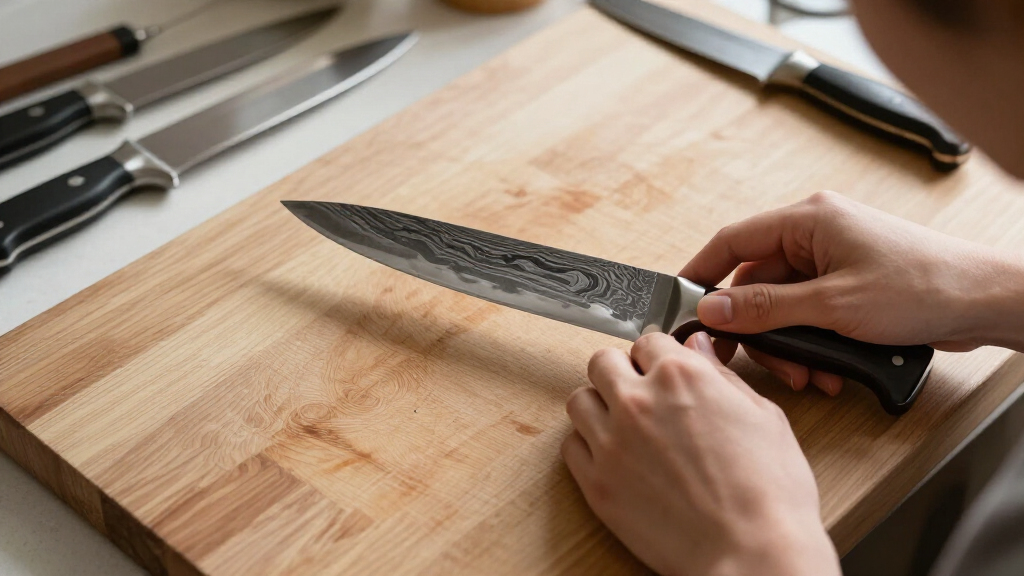 carbonsteel damascus knife sets