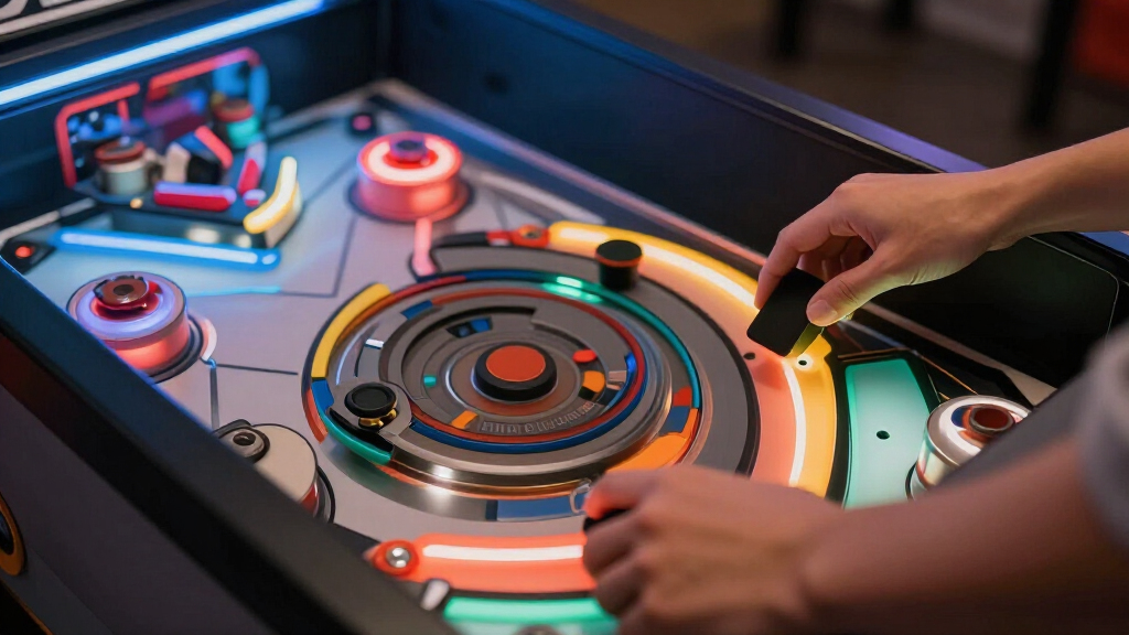 interactive pinball machine