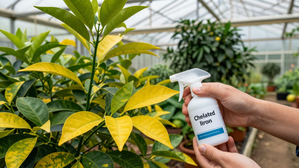 best chelated iron for yellowing citrus leaves