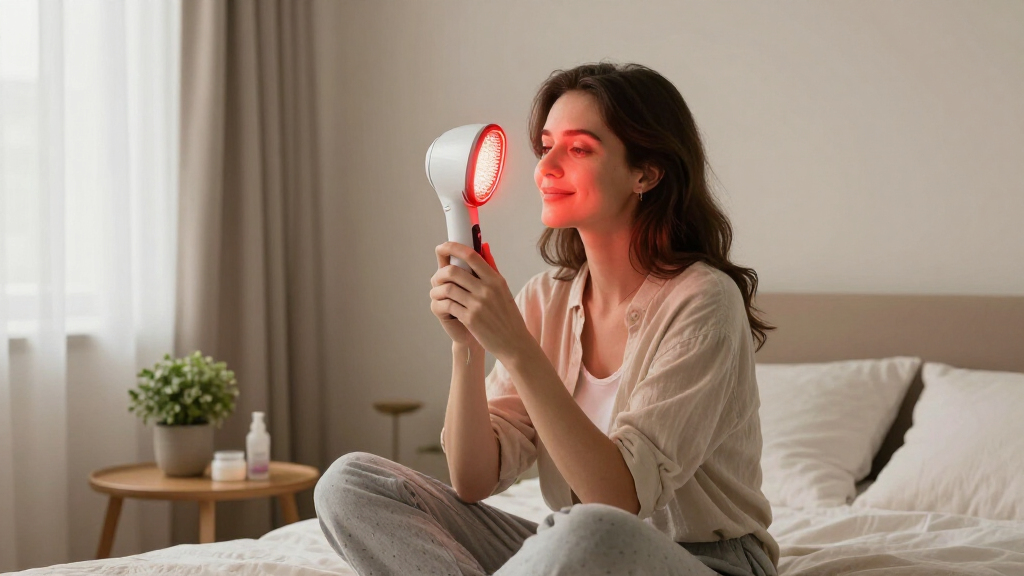 nir red light therapy lamp for face
