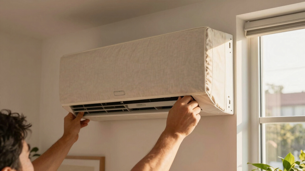 way to cover your window air conditioner