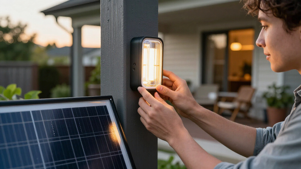 motion sensor light with solar power