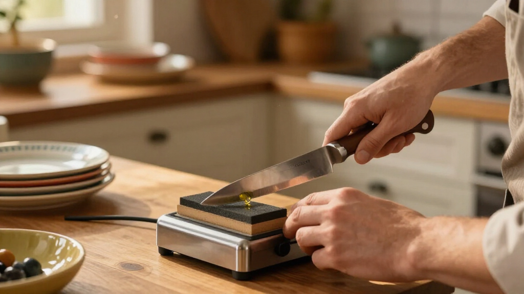 professional knife sharpener system for home chefs