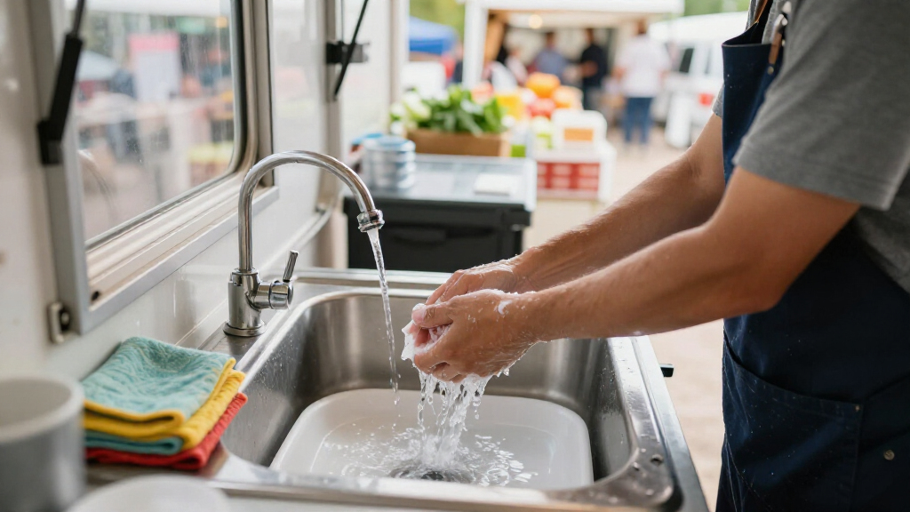 best compact handwash station for food trailer