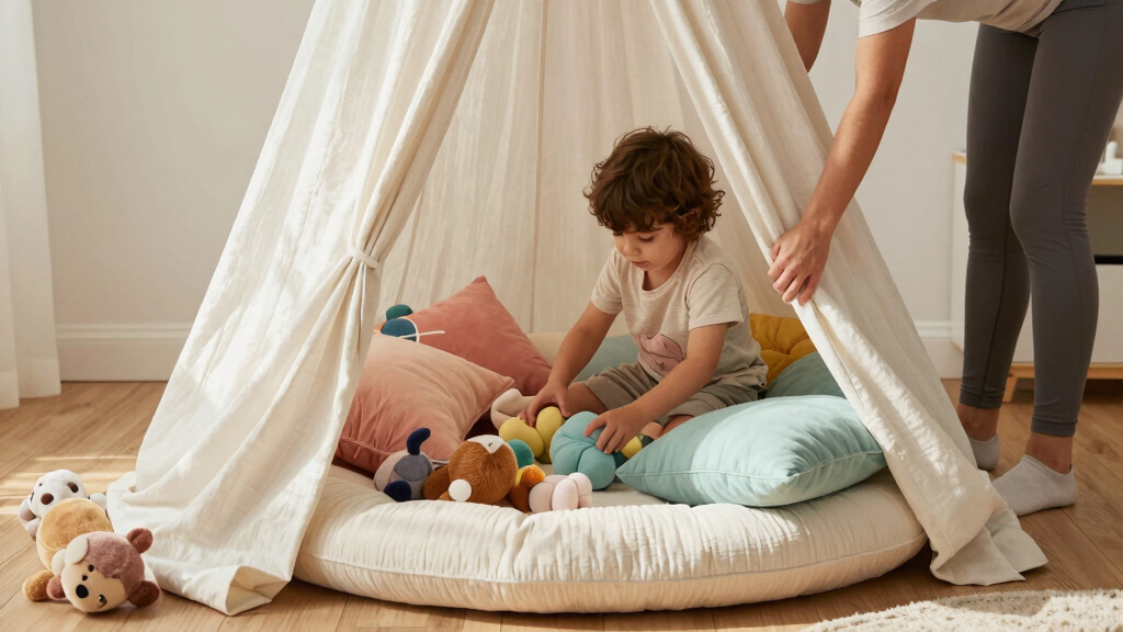 best cotton reading nook canopies for kids