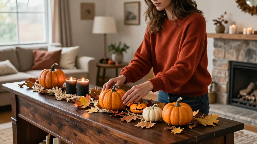 Halloween decorations for mantels