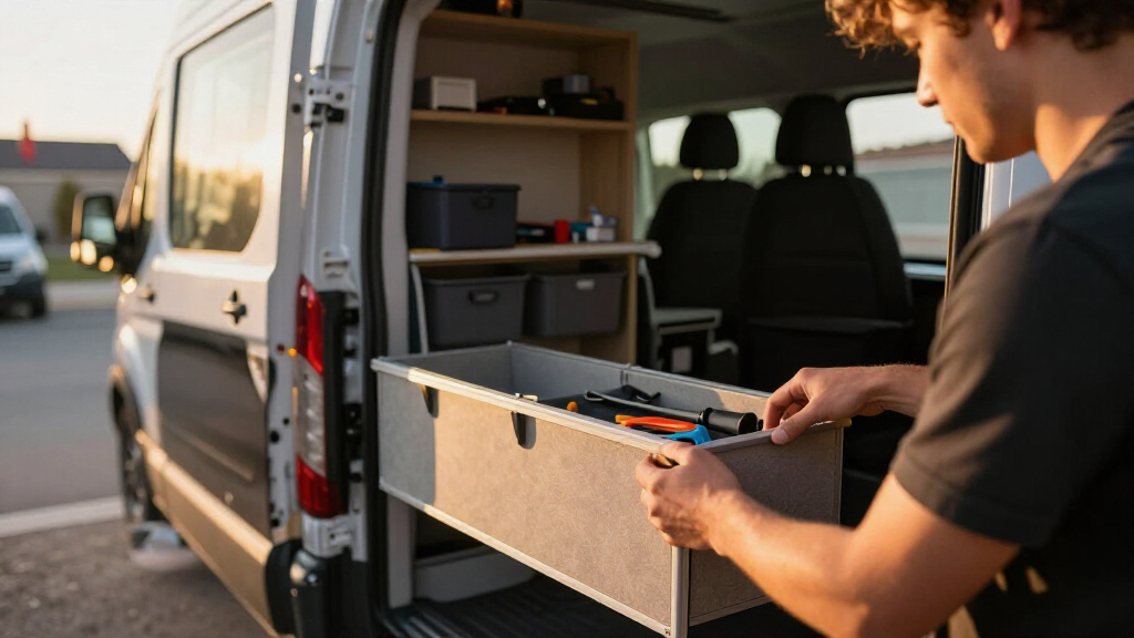 Ford Transit interior organizers