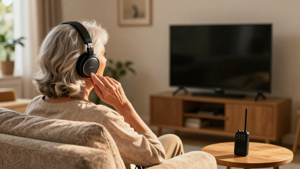 hearing aid TV headphones