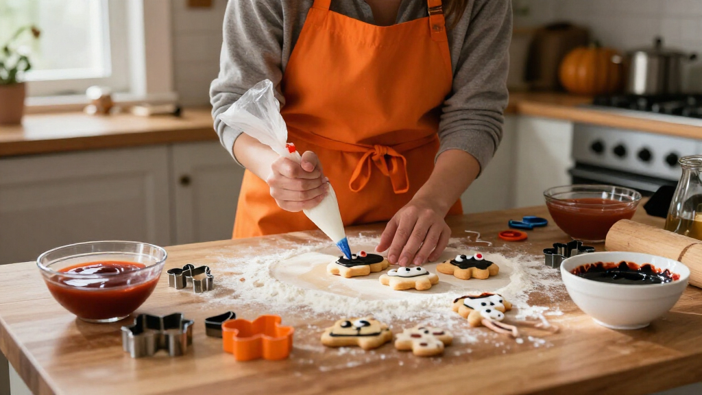 Halloween cookie decorating supplies