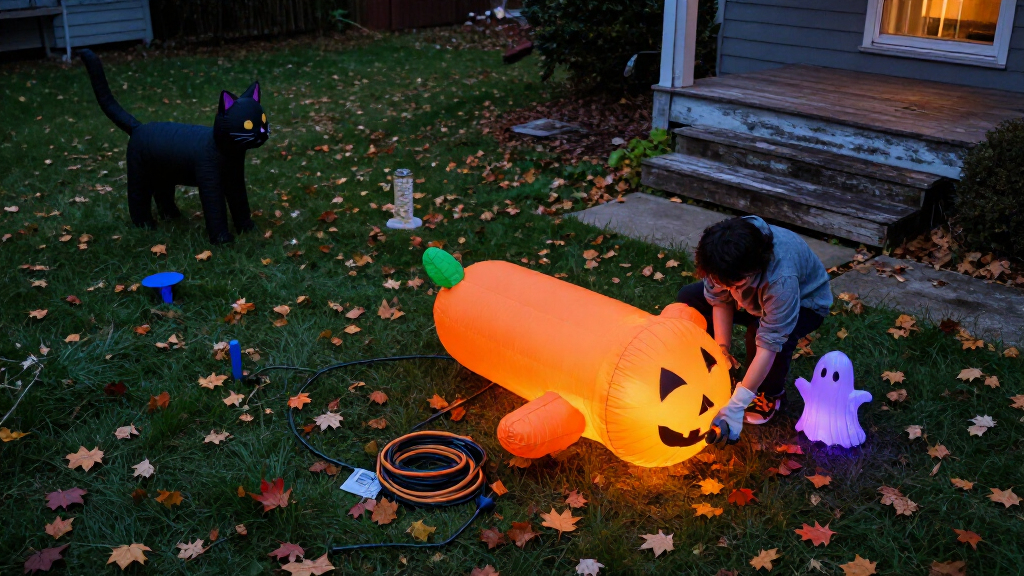 Halloween yard inflatables