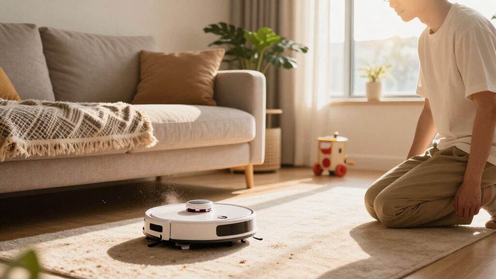 robot vacuum with self empty base for pet hair