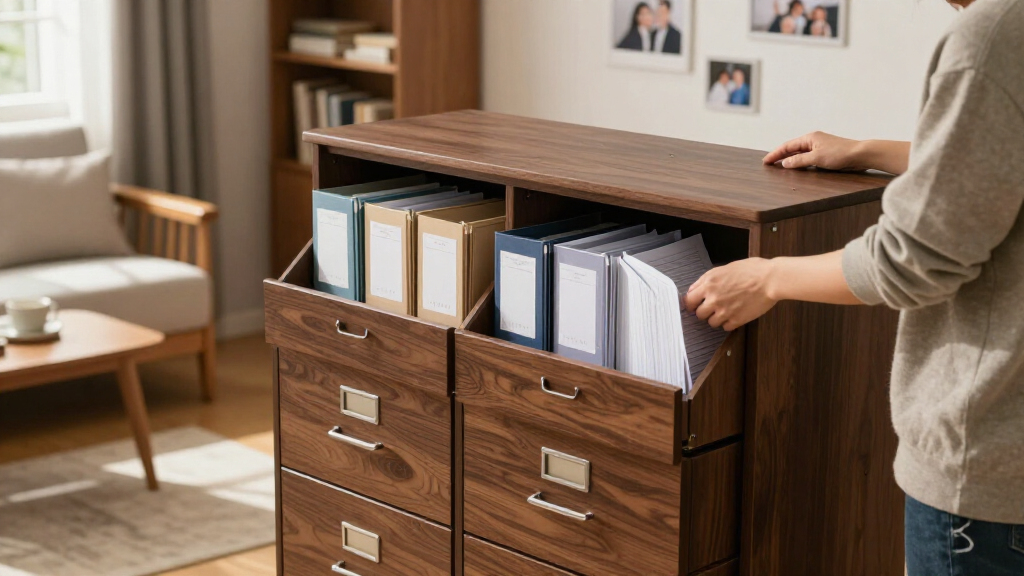 heavy duty filing cabinet for family records