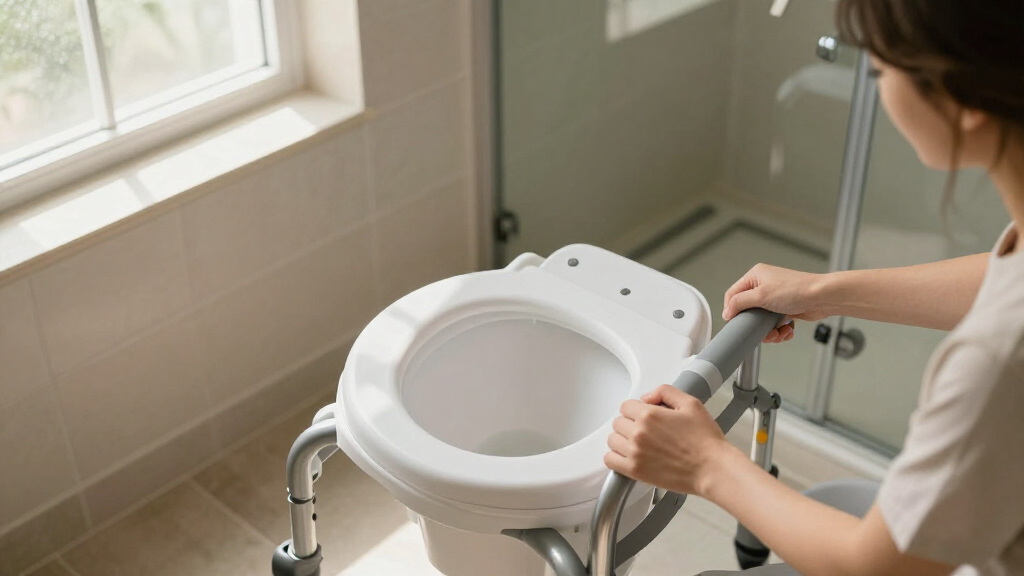 rolling shower chair with commode