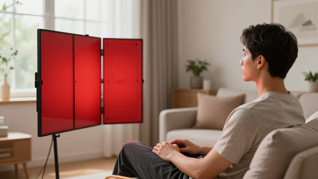 trifold red light screen