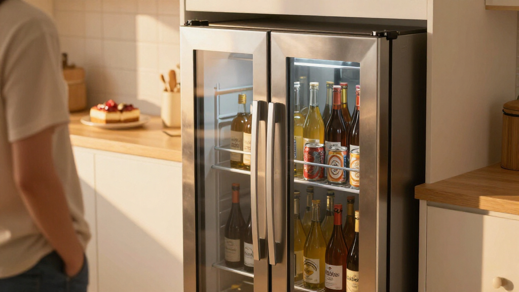 dual zone beverage and wine fridge