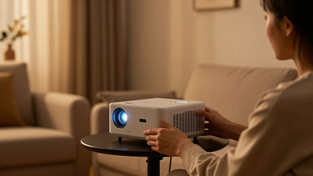 portable projector for date night indoors