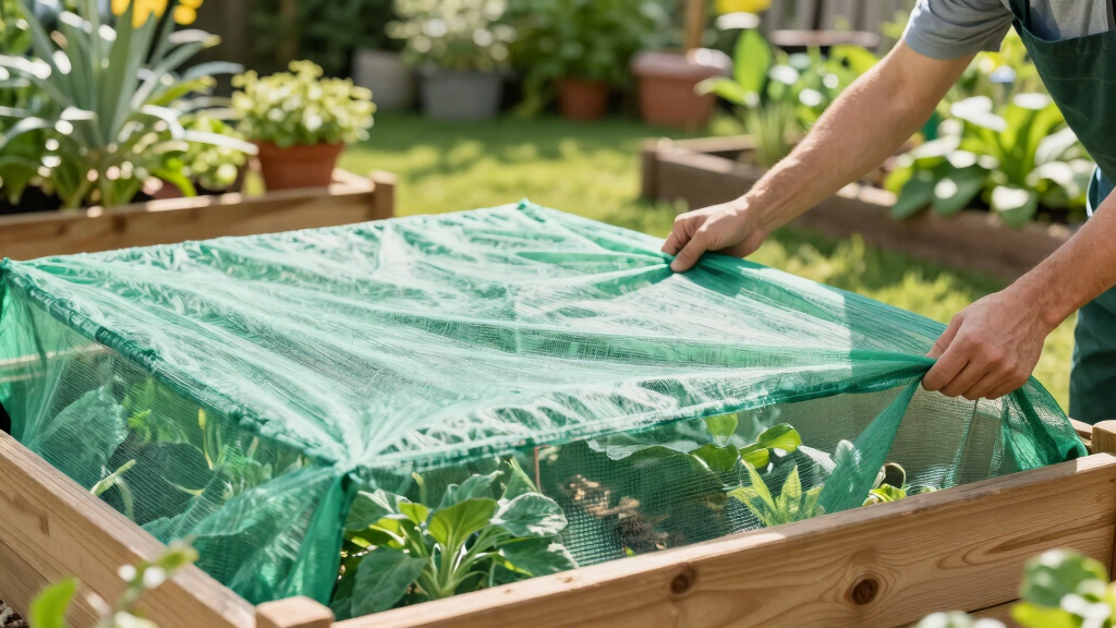 insect barrier fabric for raised beds