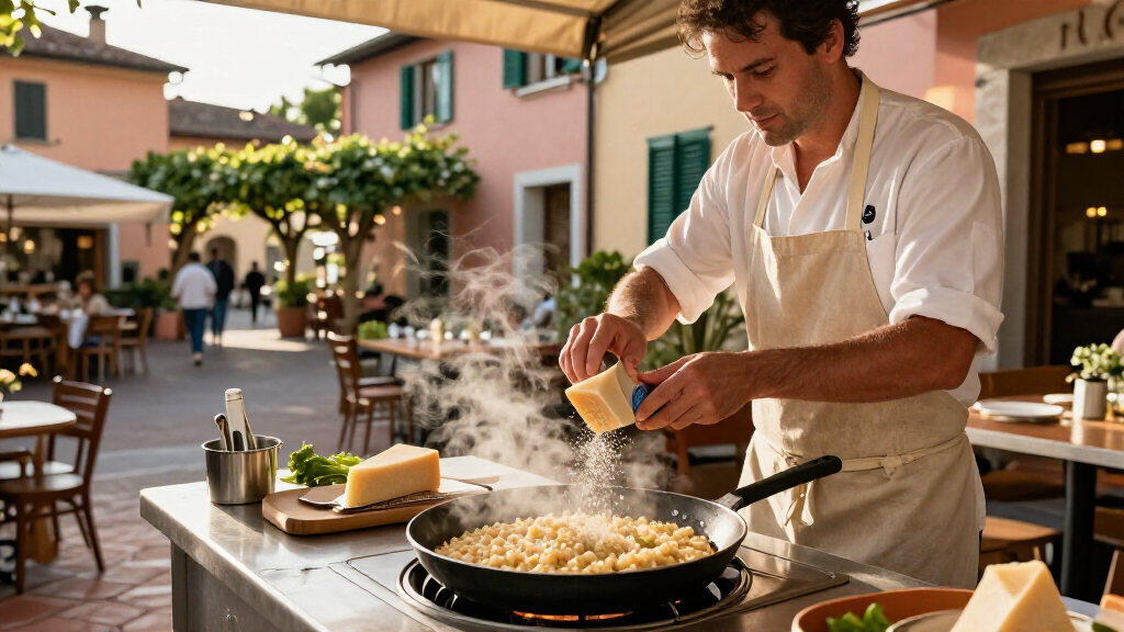 Finish with Parmigiano Reggiano and a soft, flowing texture