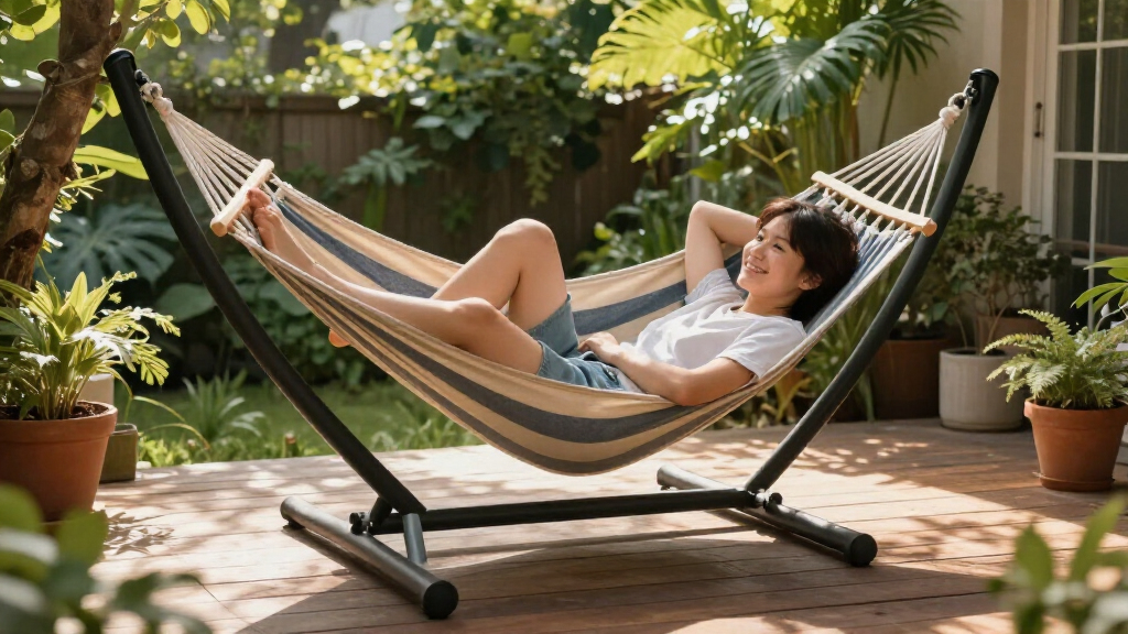 outdoor hammocks with stand