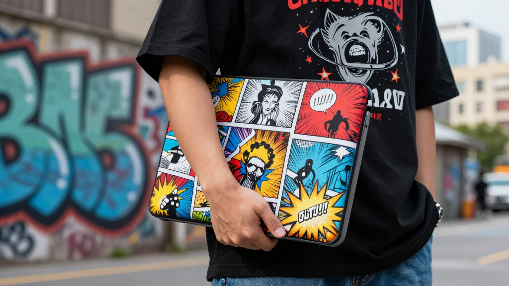 pop culture themed laptop sleeves