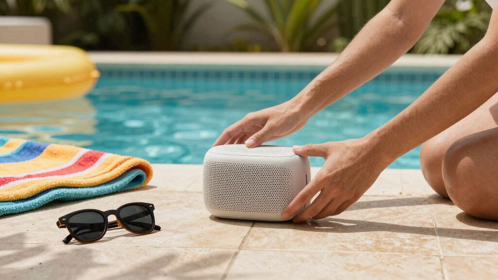 portable poolside speakers