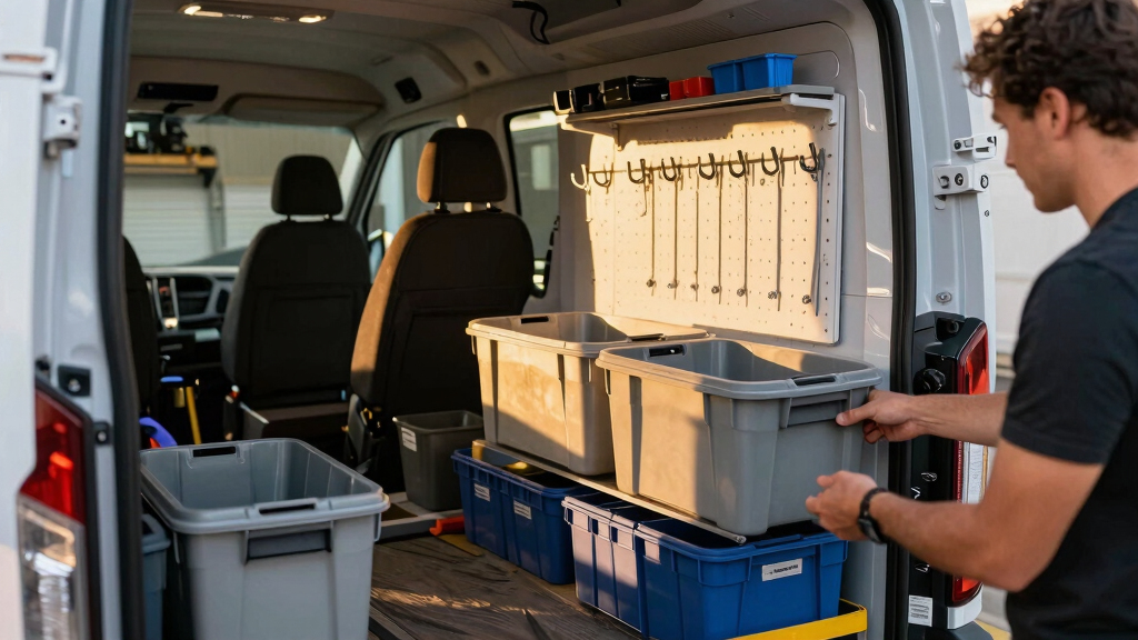 Ford Transit cargo organizers