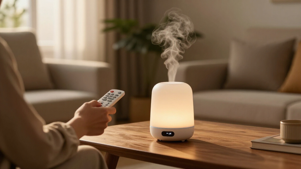 diffuser with remote control and timer