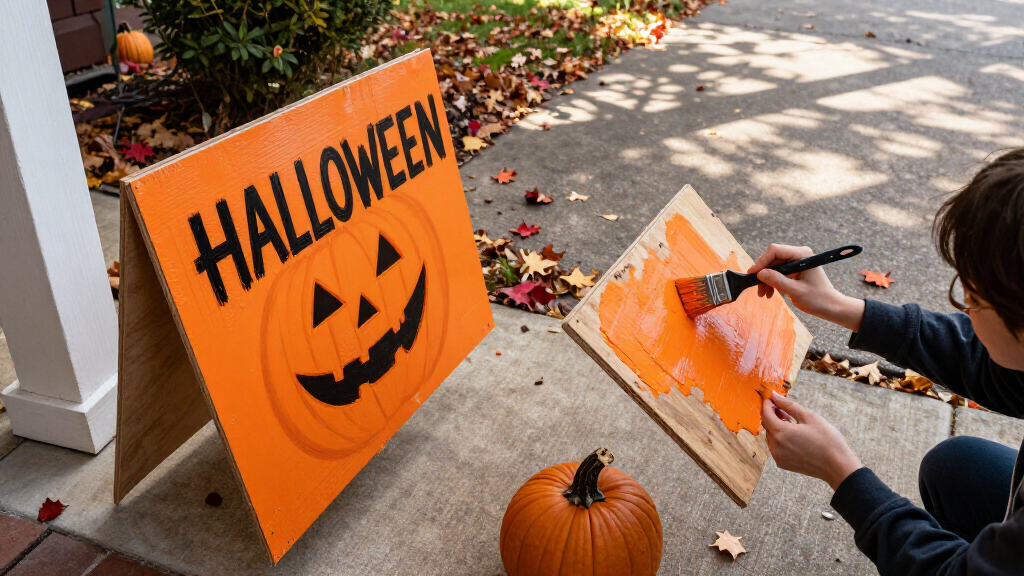 Halloween yard signs