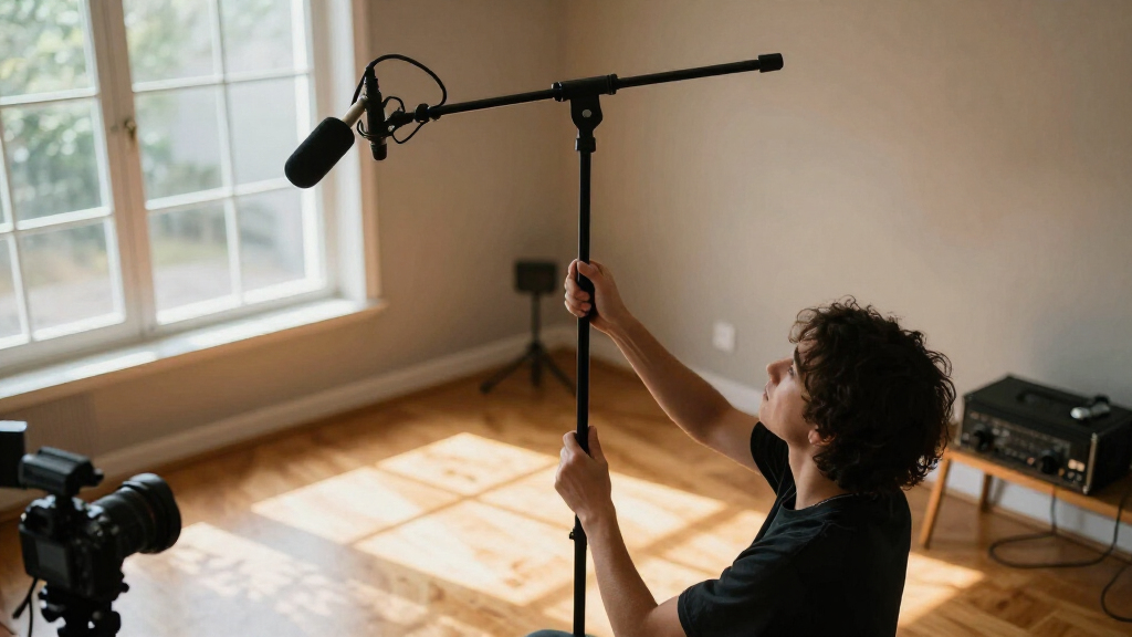 boom mic stand for overhead audio under 350