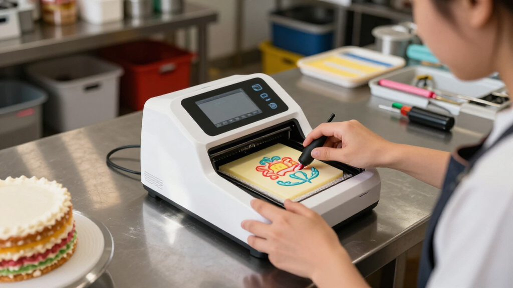 edible printer for cakes for bakery use