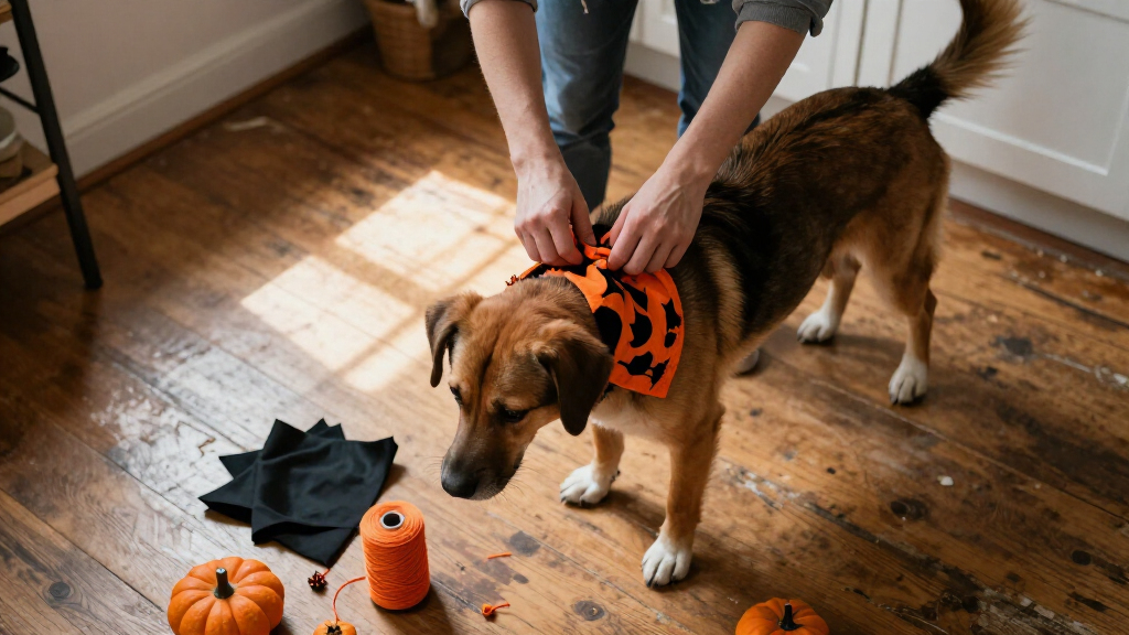 Halloween dog bandanas