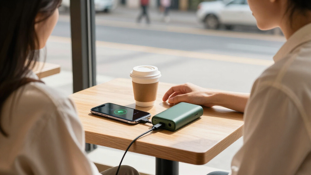 portable power banks with built-in cables