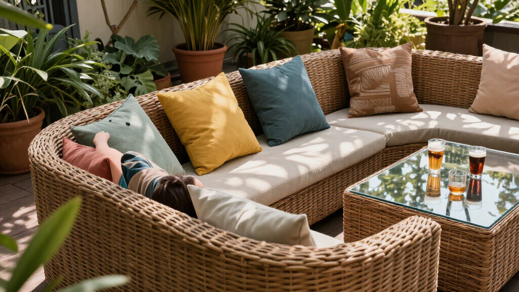 best all weather wicker patio set