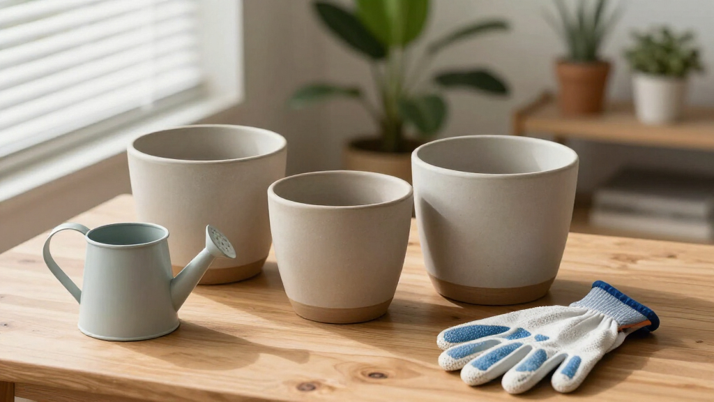 ceramic planter set for indoor plants