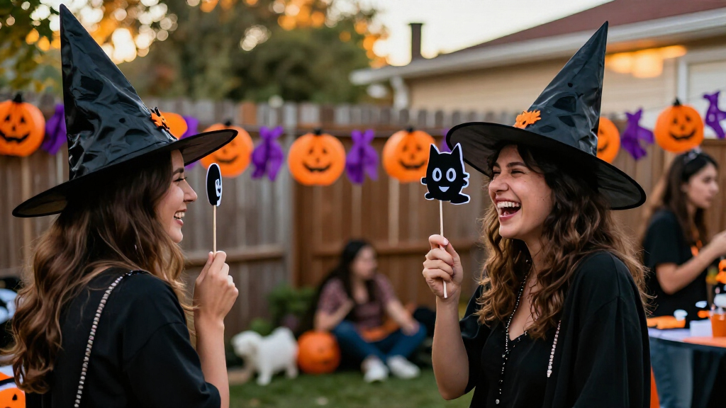 Halloween photo booth props
