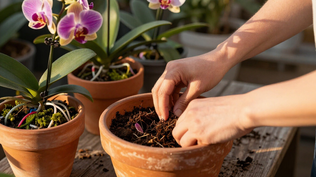 orchid potting mixes