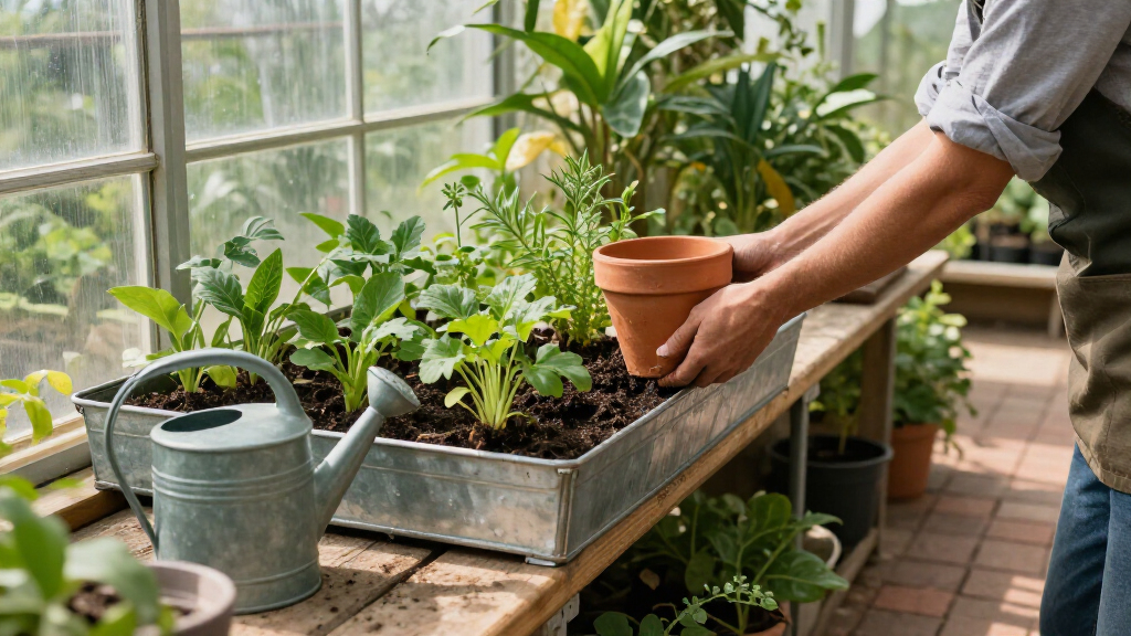 greenhouse shelving units