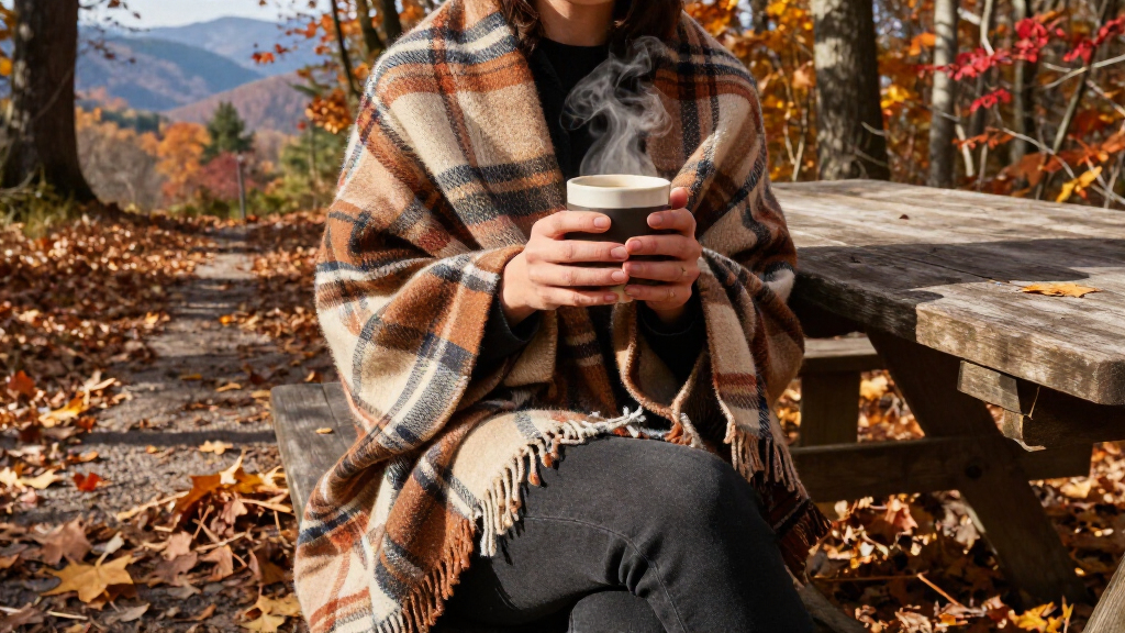 outdoor fall cozy blankets