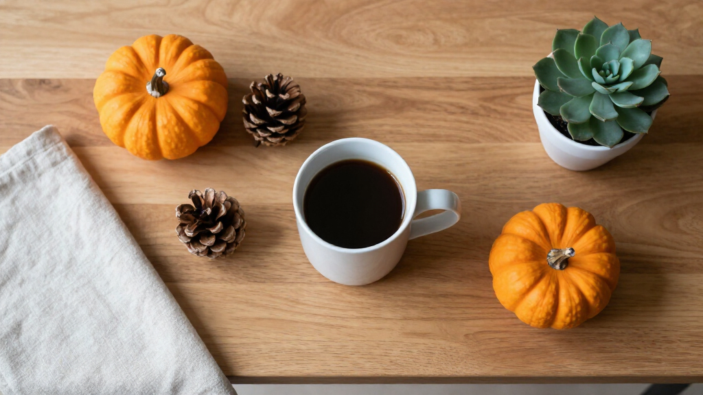 coffee table decor fall