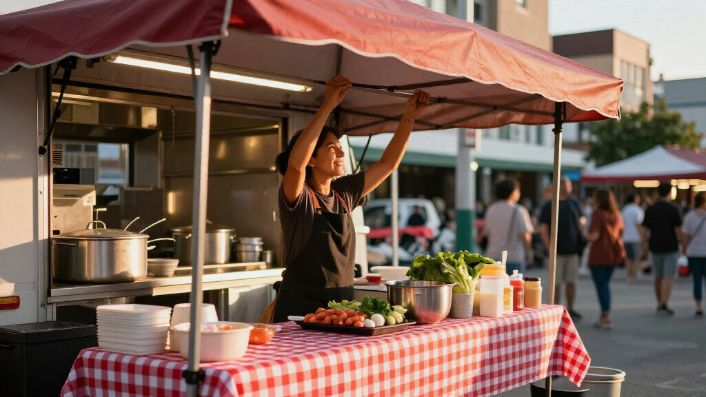 best 10x10 canopies for food truck business