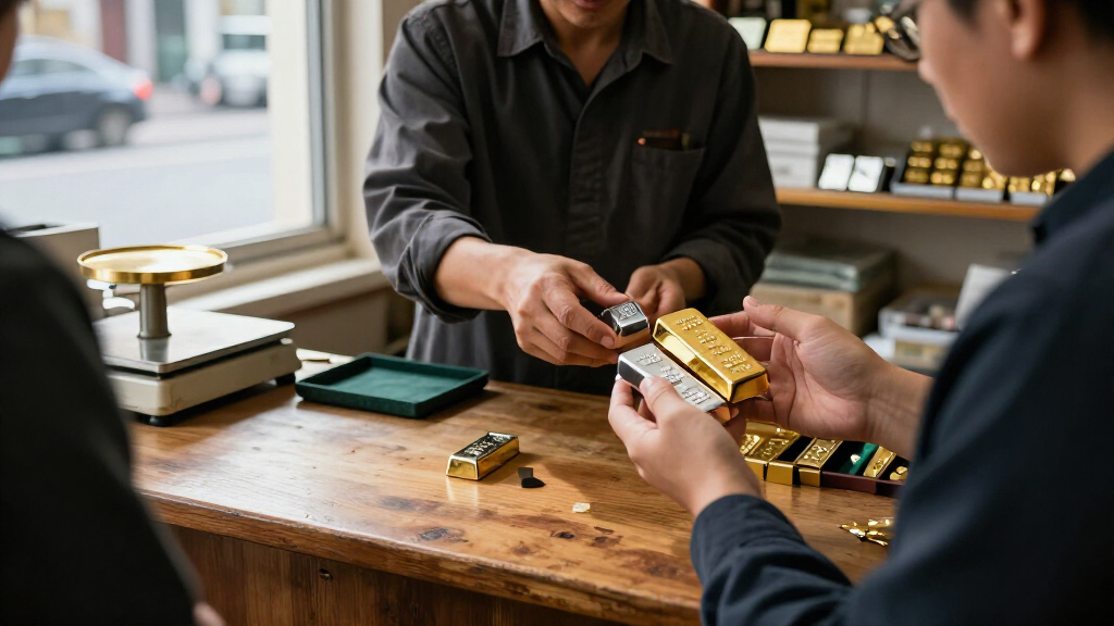 gold and silver bullion bars