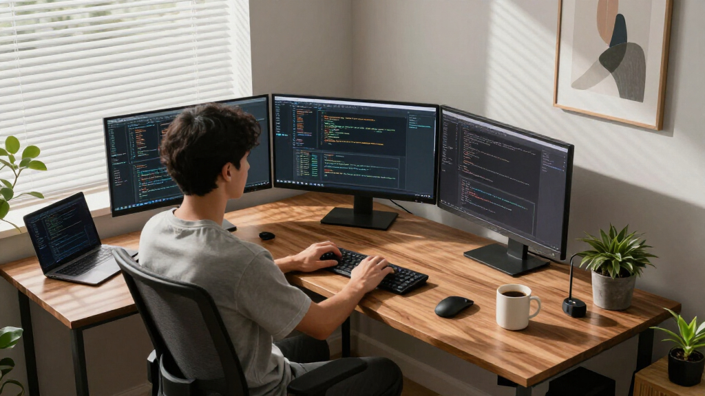 corner standing desks for programmers