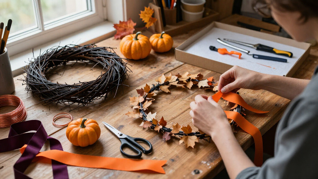 DIY Halloween wreath making kits