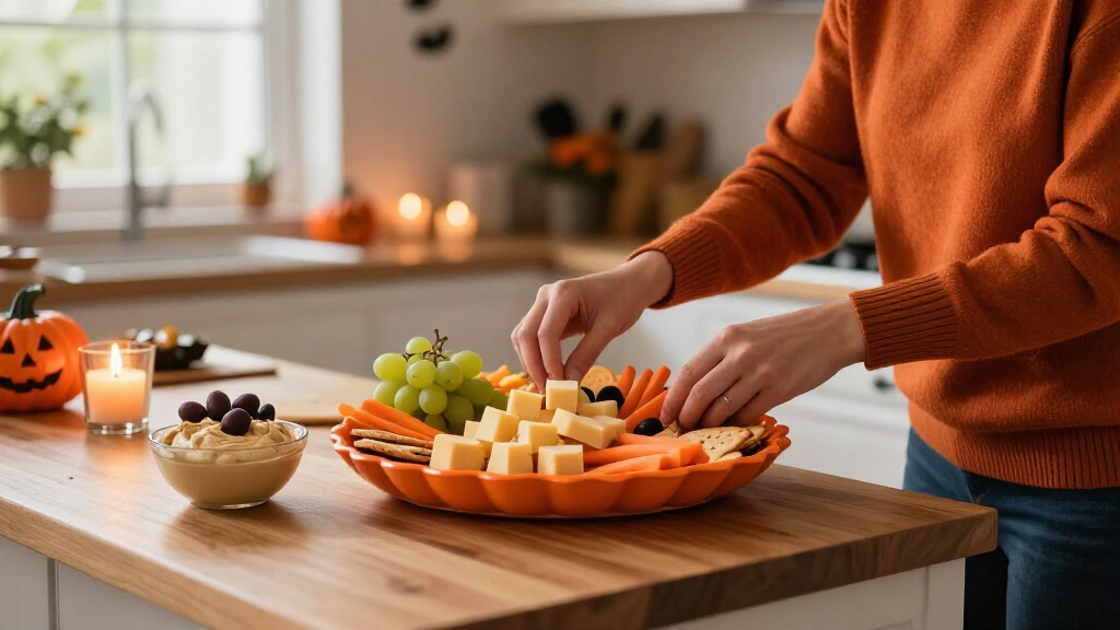 Halloween themed snack trays
