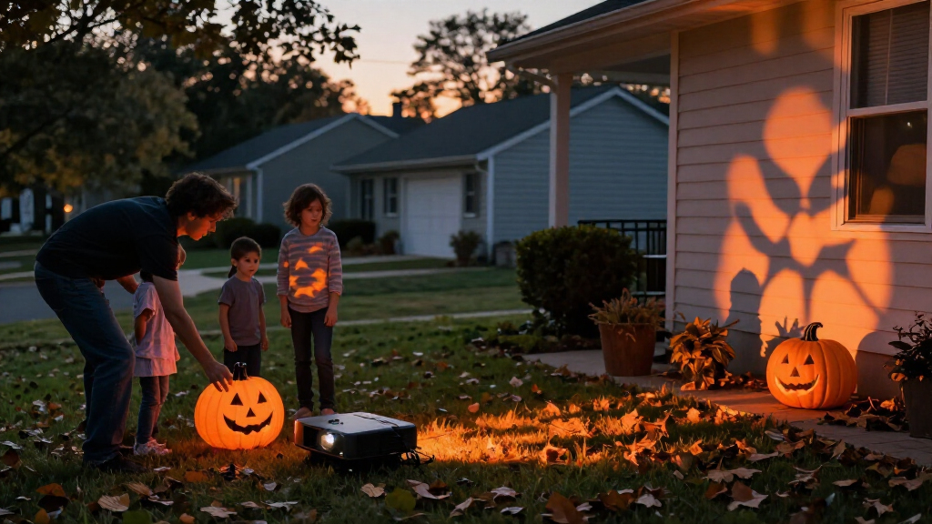 Halloween outdoor projector lights