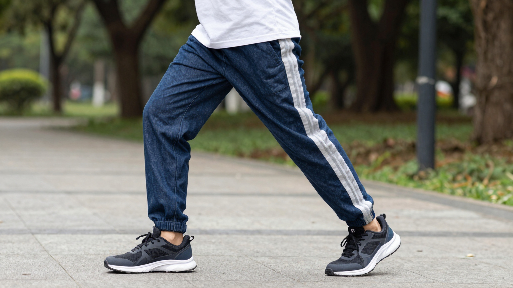 best denim track pants