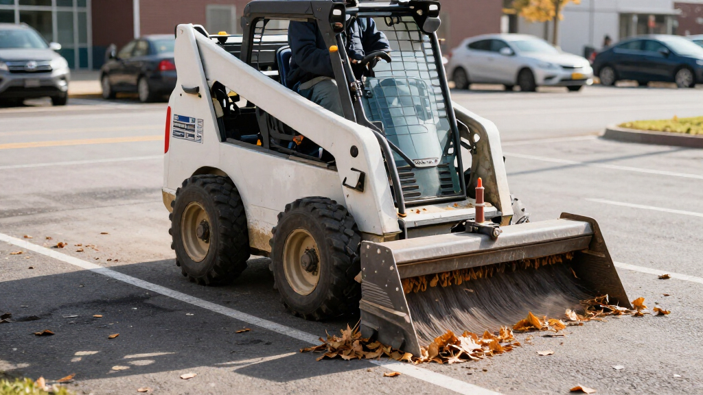 street sweeper attachment for skid steer