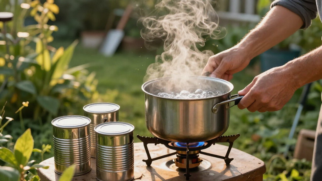 canning pot set for propane burners