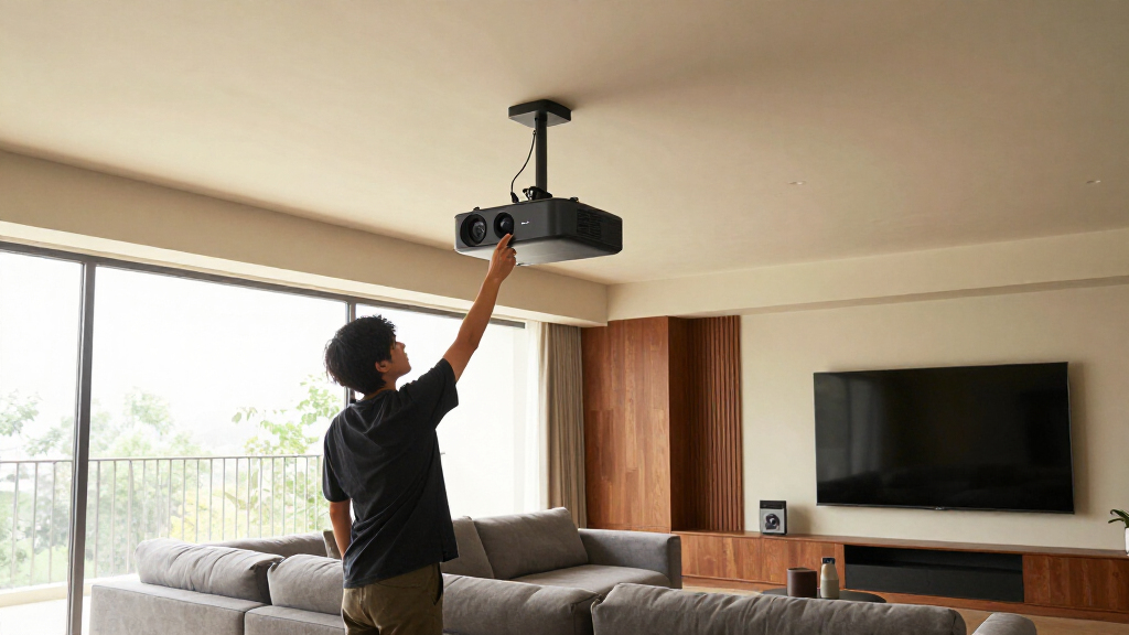 motorized projector ceiling lift