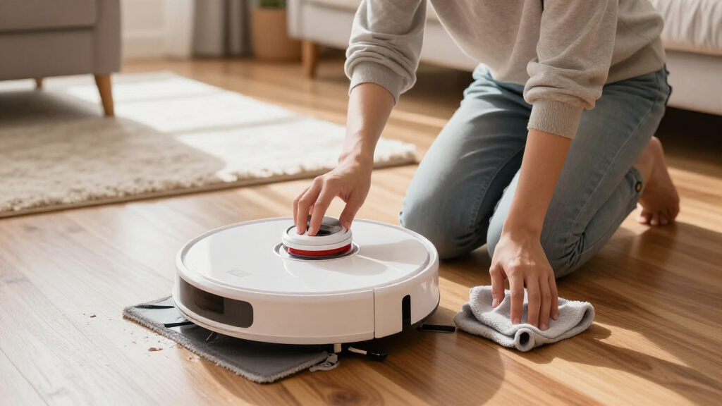 robot vacuum self empty and mop